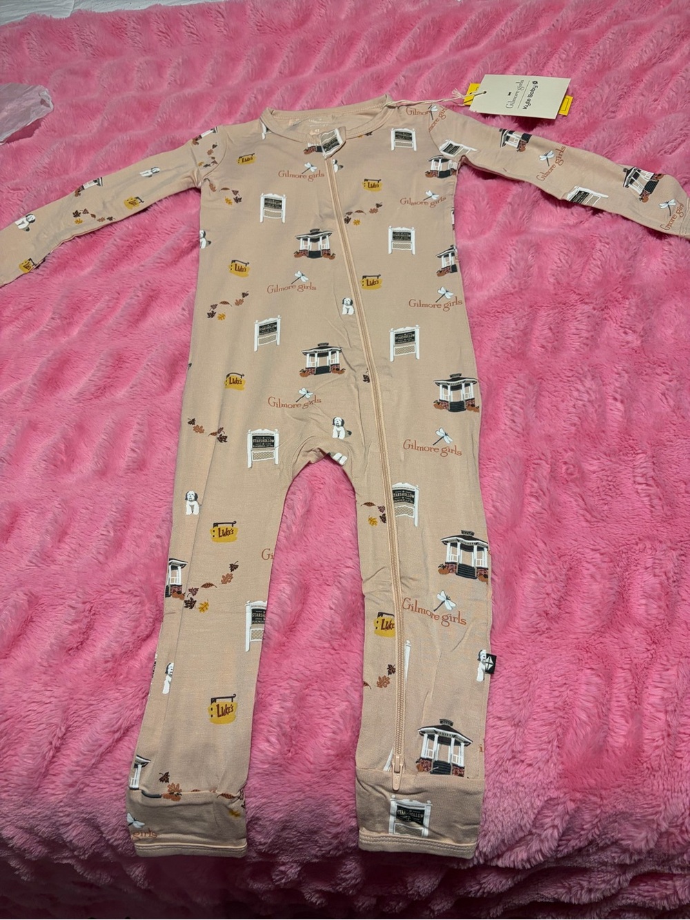 Kyte baby Gilmore Girls zippered onesie